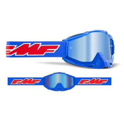 Masque cross FMF VISION POWERBOMB ROCKET BLUE IRIDIUM 2022 - Bleu