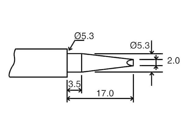 Velleman Lötspitze BITC10N4 Meisselform 2 mm Ersatzspitze