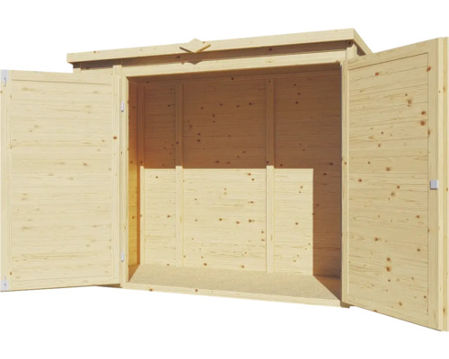 Tuinhuis/fietsenstalling/vuilnisbak Bertilo Multi-Box 3 200x82x163 cm naturel