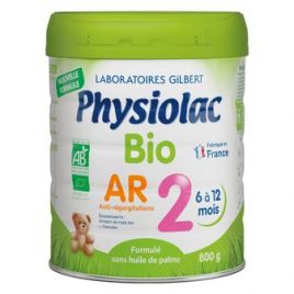 Physiolac Biologische anti-reflux AR 2 melkpoeder (vanaf 6 tot 12 maanden)