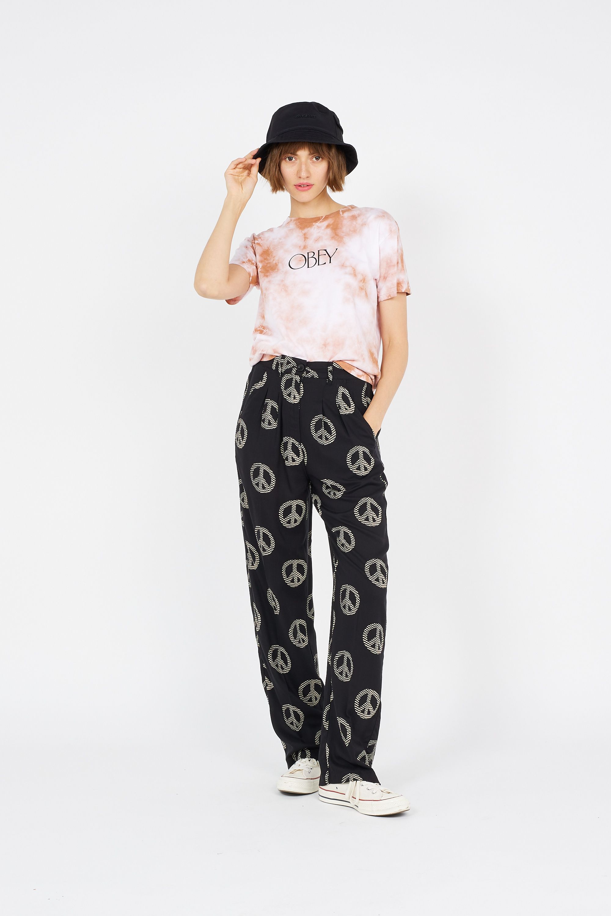 OBEY Pantalon PEACEFUL Noir