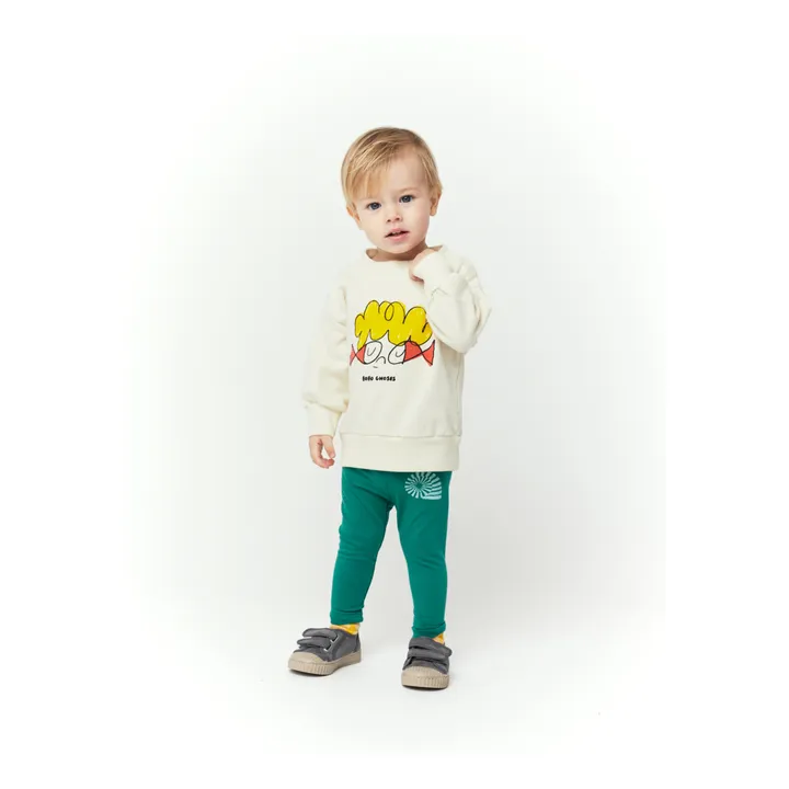 Bobo Choses Exclusivité Bobo Choses x Smallable - Sweat Coton Bio Poissons Bébé | Ecru