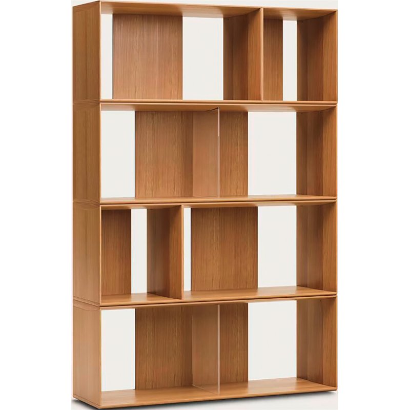 Lot de 6 étagères Litto modulables en placage de bois 101 x 152 cm