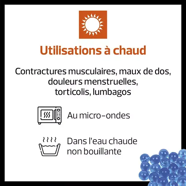 Almofada térmica para termoterapia Actipoche com microesferas, multizona, 1 unidade