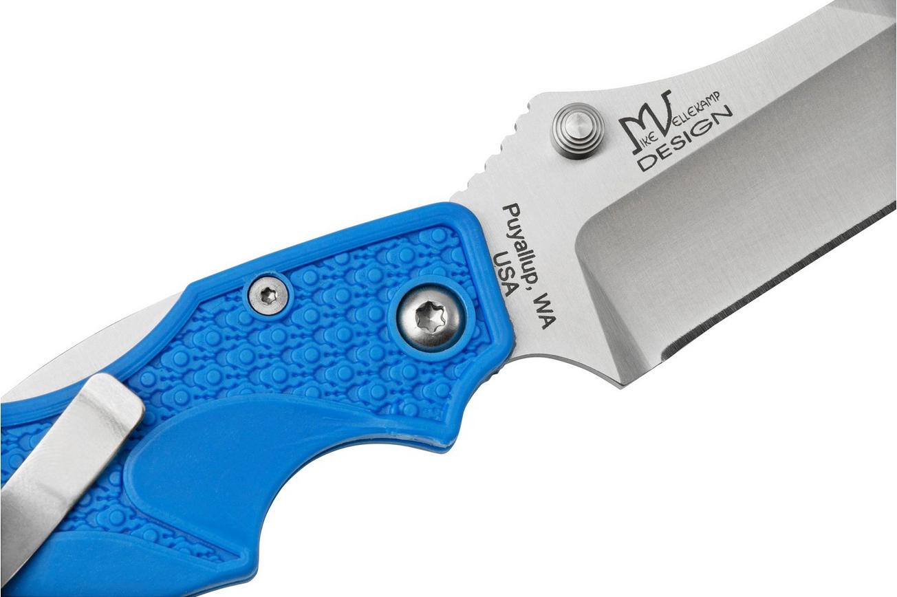 Fox Knives USA Forza Blue Wharncliffe FKU-AMI-WC-BLU zakmes, Mike Vellekamp design