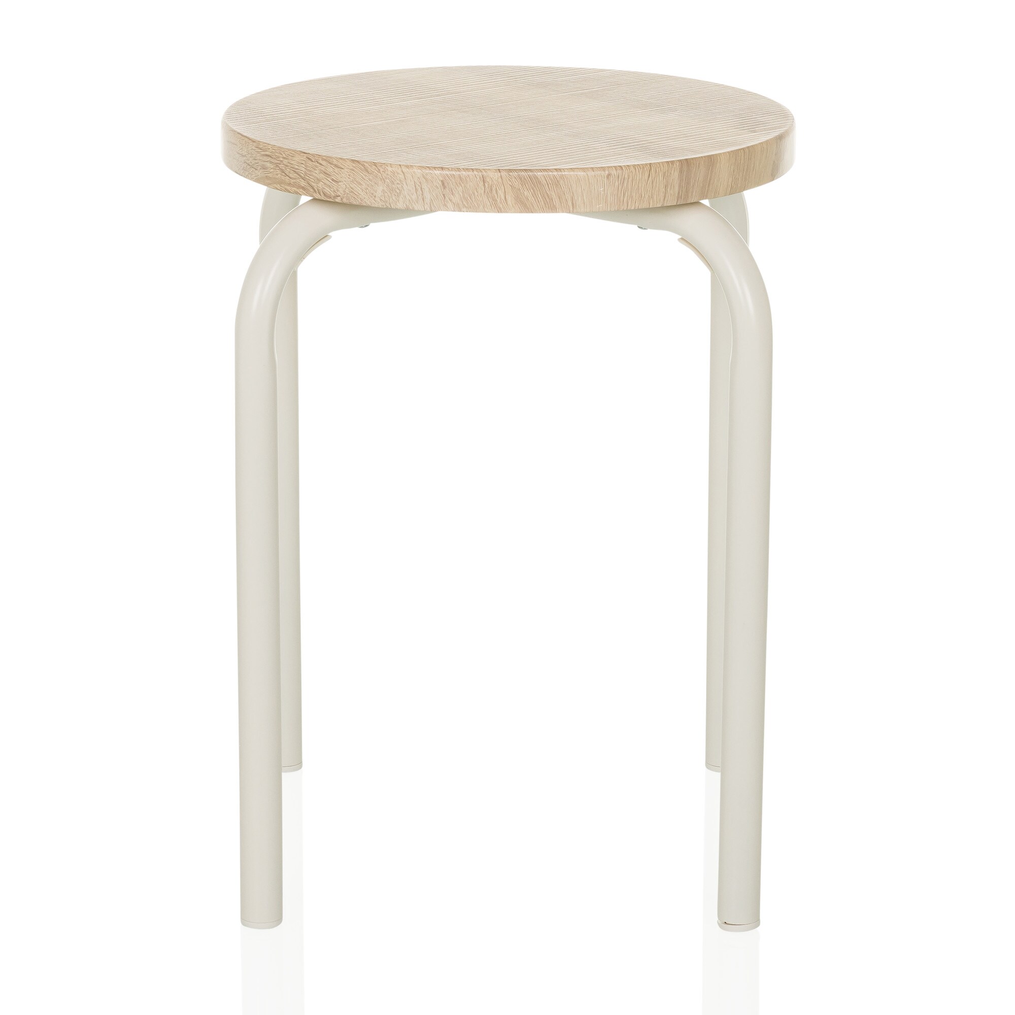 Sitzhocker ALRANDA Mitteldichte Holzfaserplatte, Metall ohne Armlehnen hjh LIVING