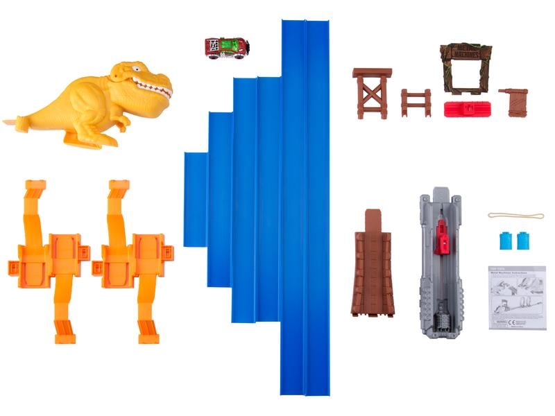 Metal Machines Metal Machines T-Rex Attack Rennbahn-Spielset mit Dinosaurier