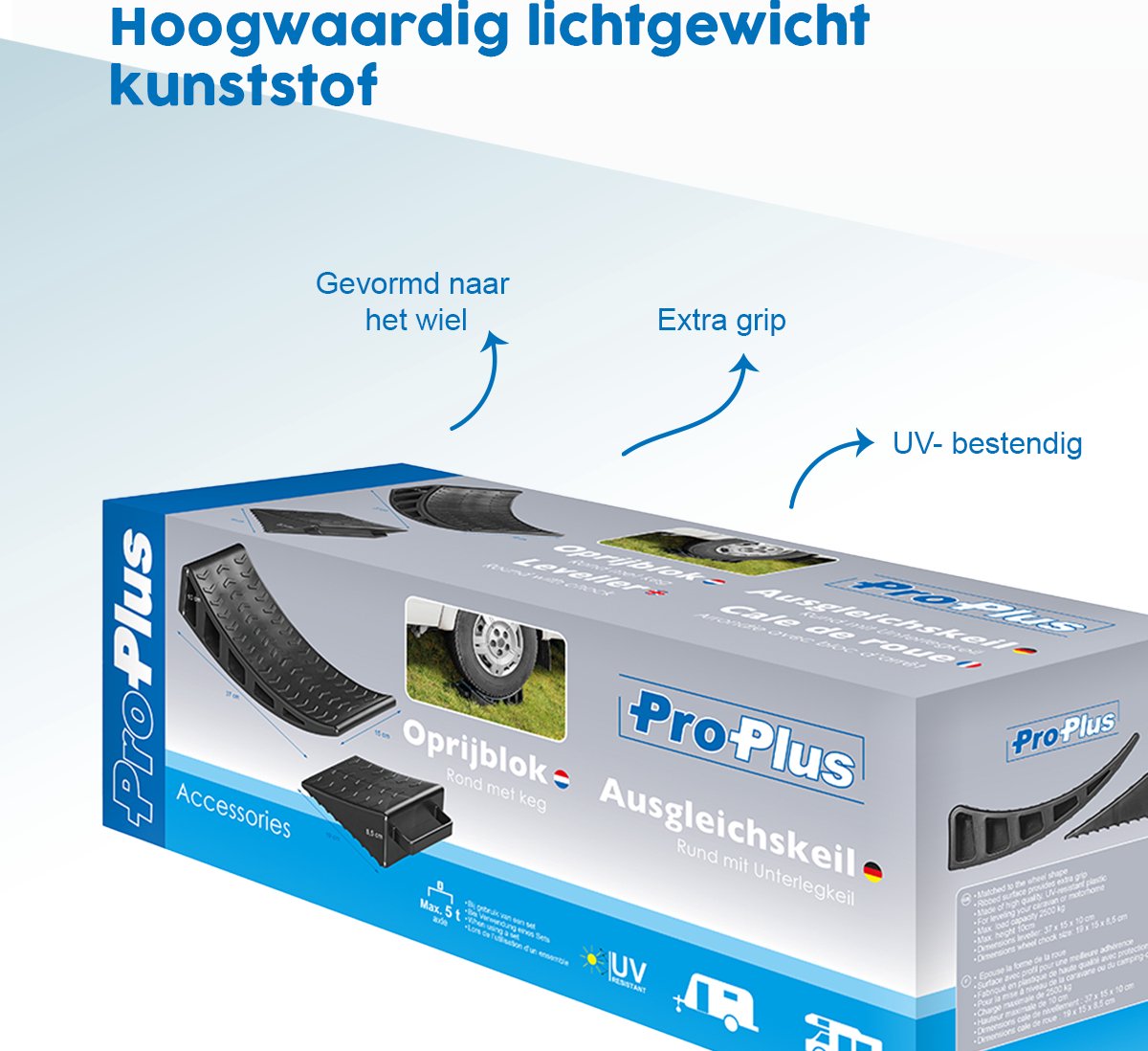 ProPlus Rond oprijblok met keg - 37 x 15 x 10 cm