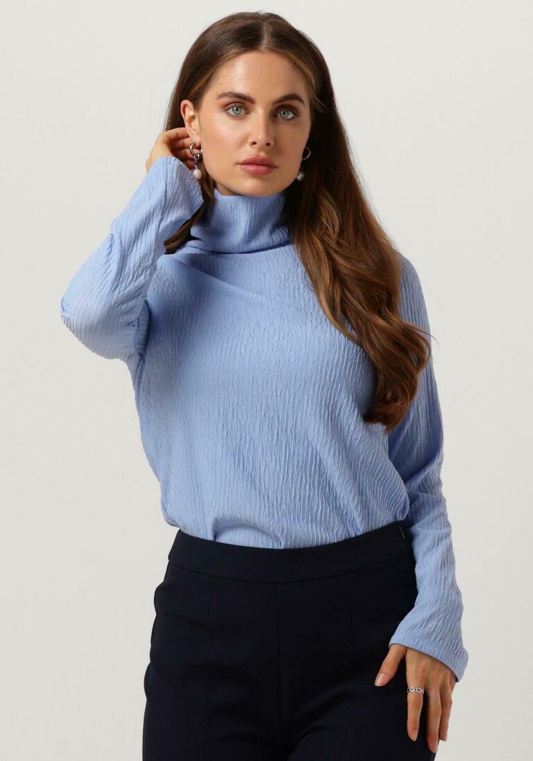 ANOTHER LABEL lichtblauwe another label  oriel top l/s