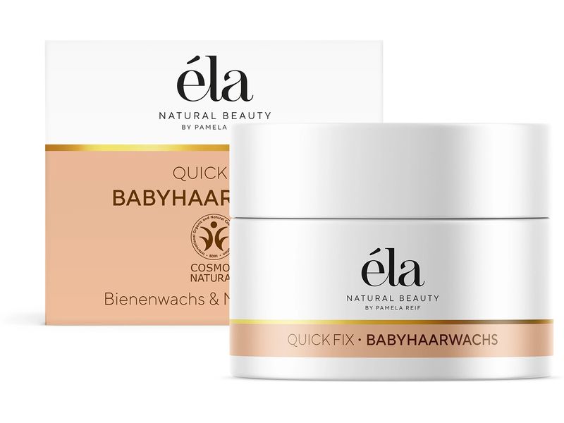 éla Natural Beauty Babyhaarwachs 20 ml Natürliches Haarwachs fixiert kleine Babyhaare schnell und mühelos