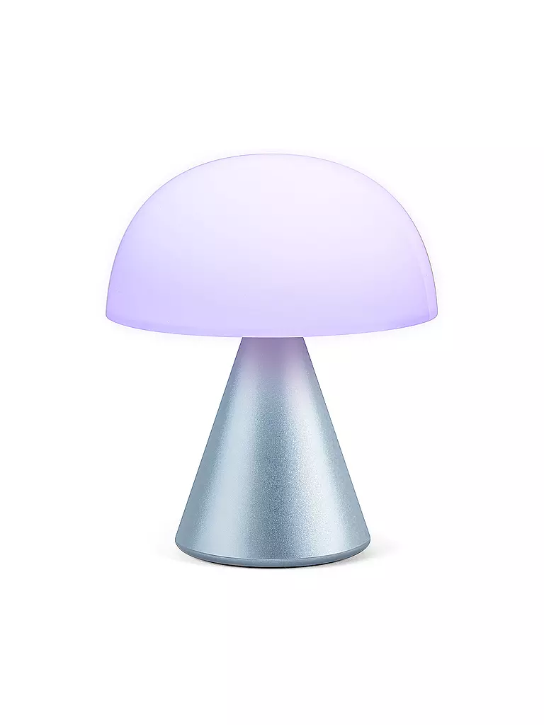 LEXON LED Lampe MINA M 11cm Light Blue hellblau