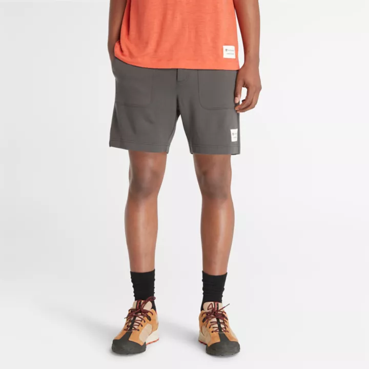 Short chino Timberland x Icebreaker en tissu éponge de laine mérinos pour homme en gris foncé