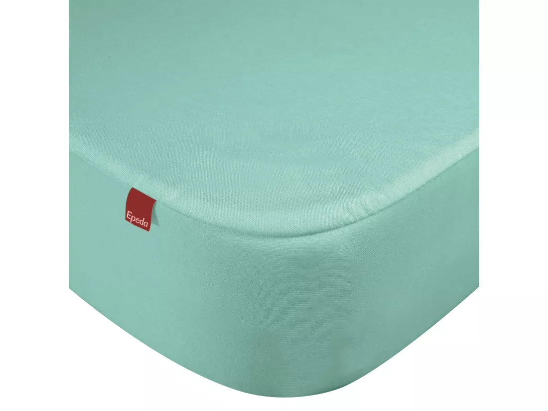 Drap housse protège matelas imperméable 2 en 1 Epeda émeraude 200x190