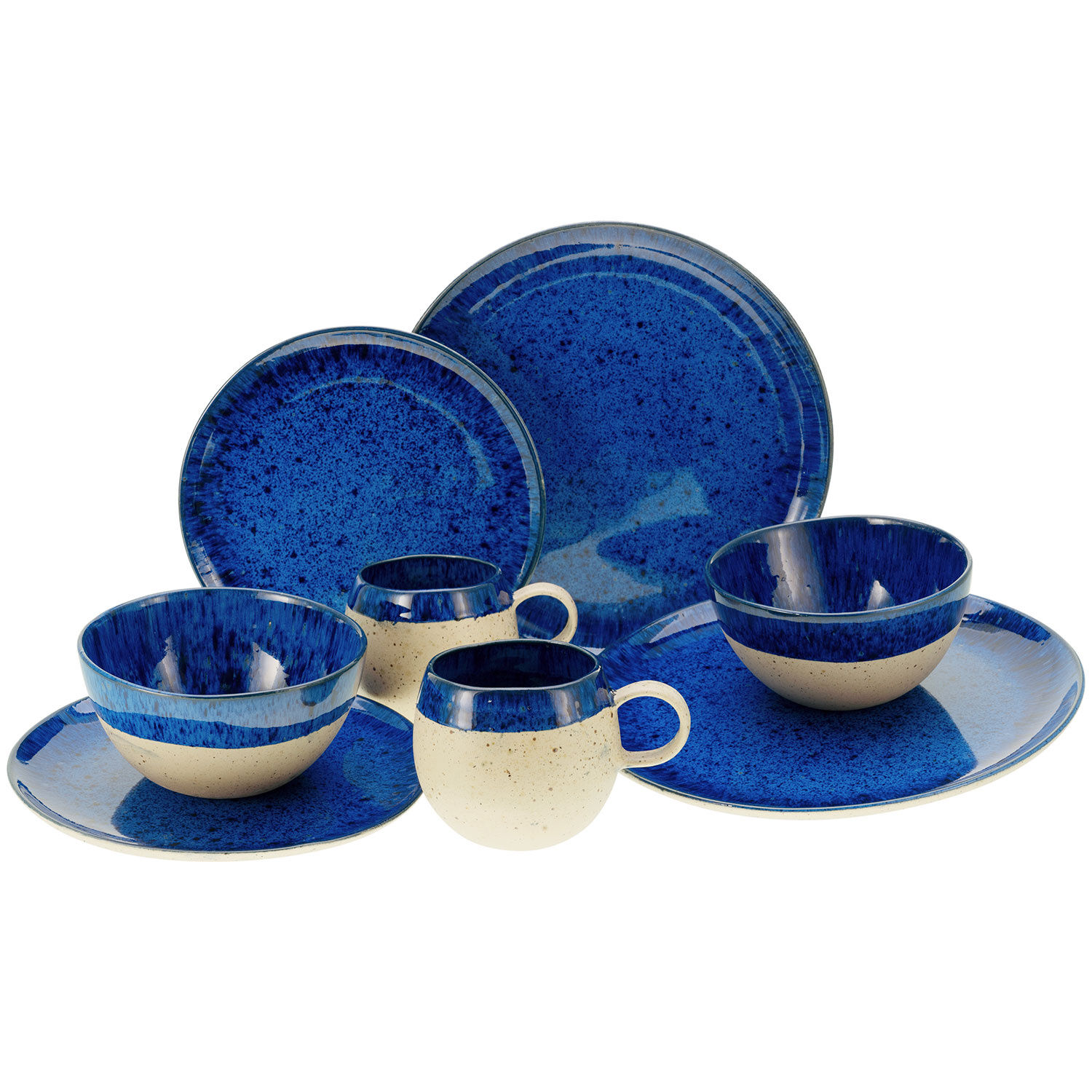 Geschirr-Set Deep Blue, 8-teilig
