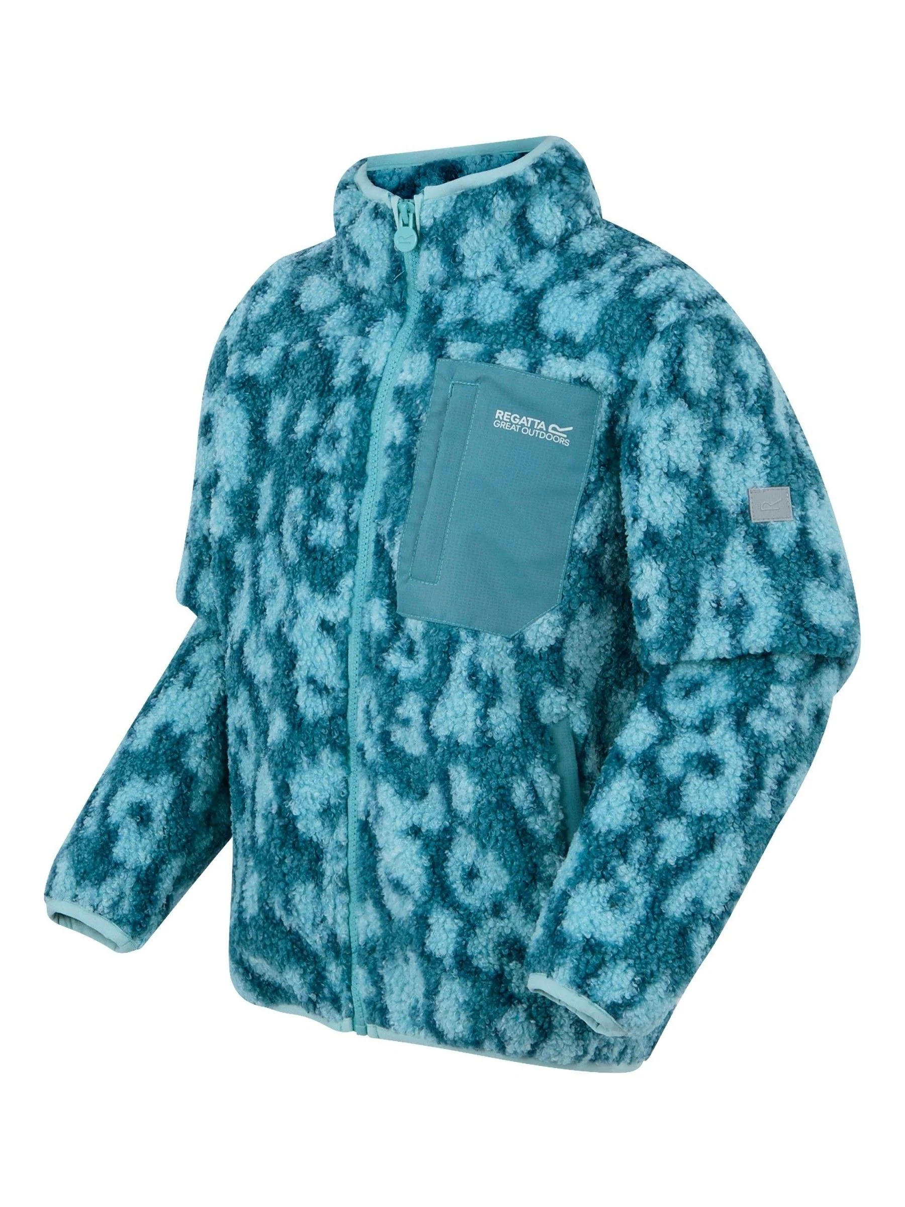 Blauw - Regatta Junior Frankie warme fleece met volledige rits