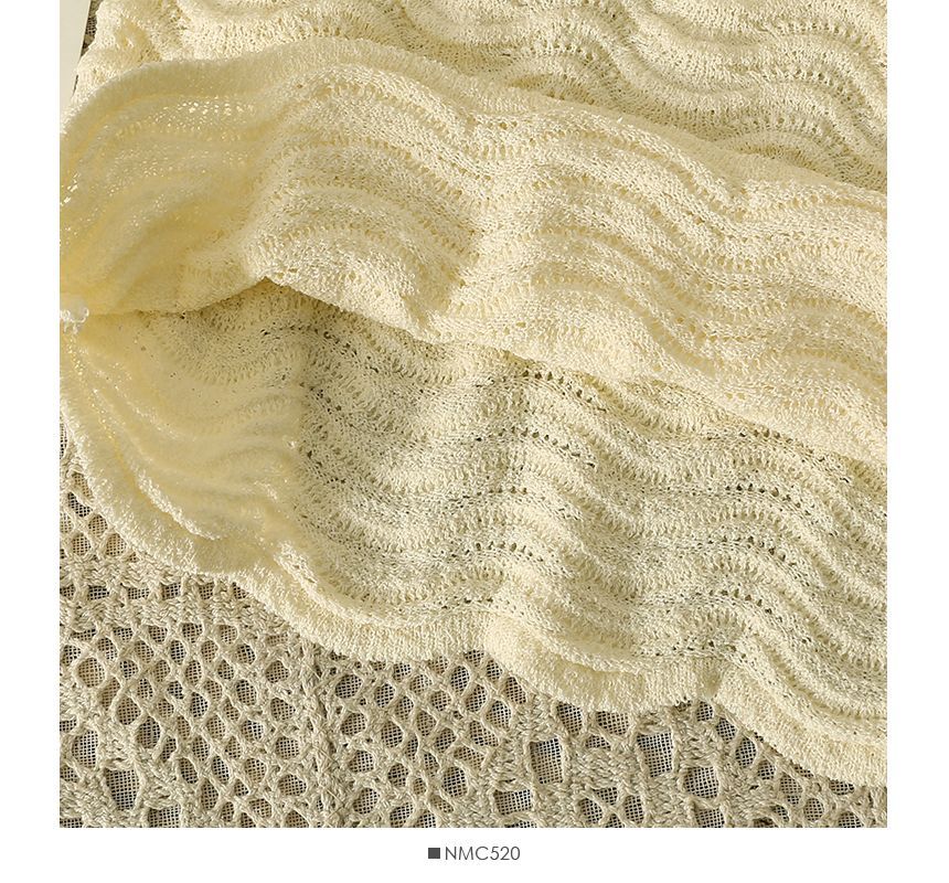 Lemongrass - Slim-fit gebreide halterjurk