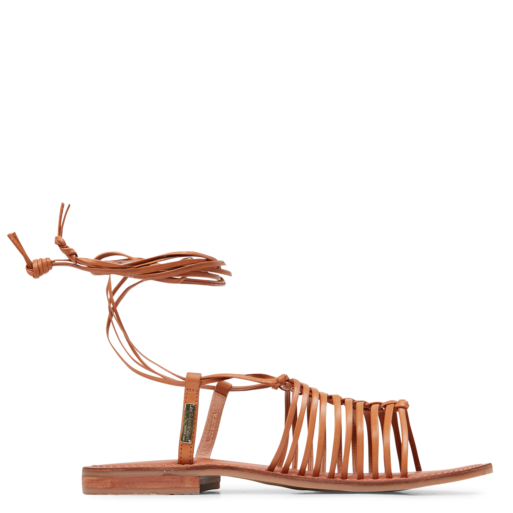 IDYLLE - Spartiates en cuir| Marron