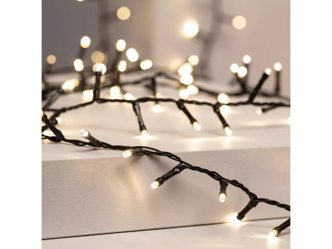Guirlande LED Classic Noire Câble 35m 3000K Blanc chaud