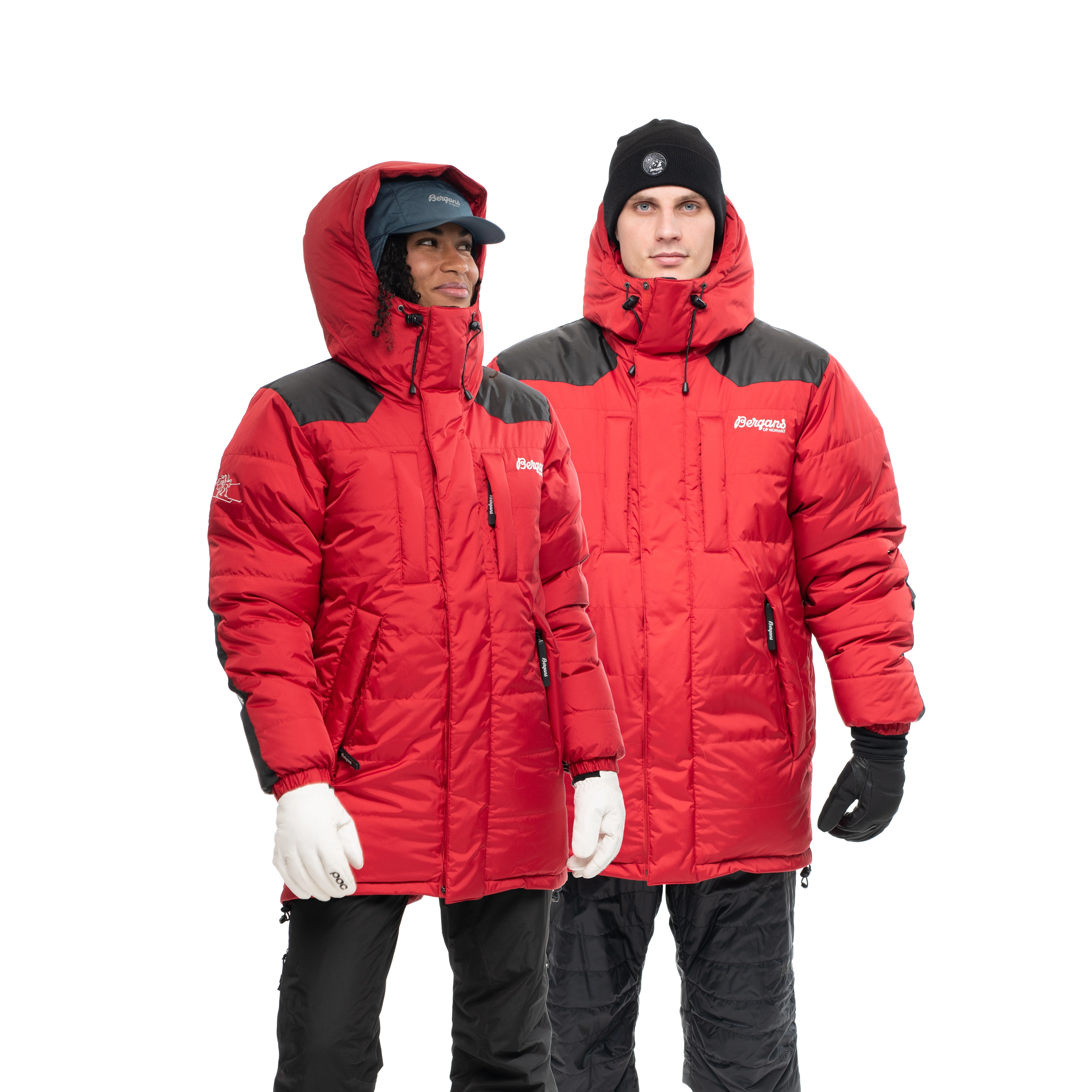 Expedition Down Unisex Parka Red / Black