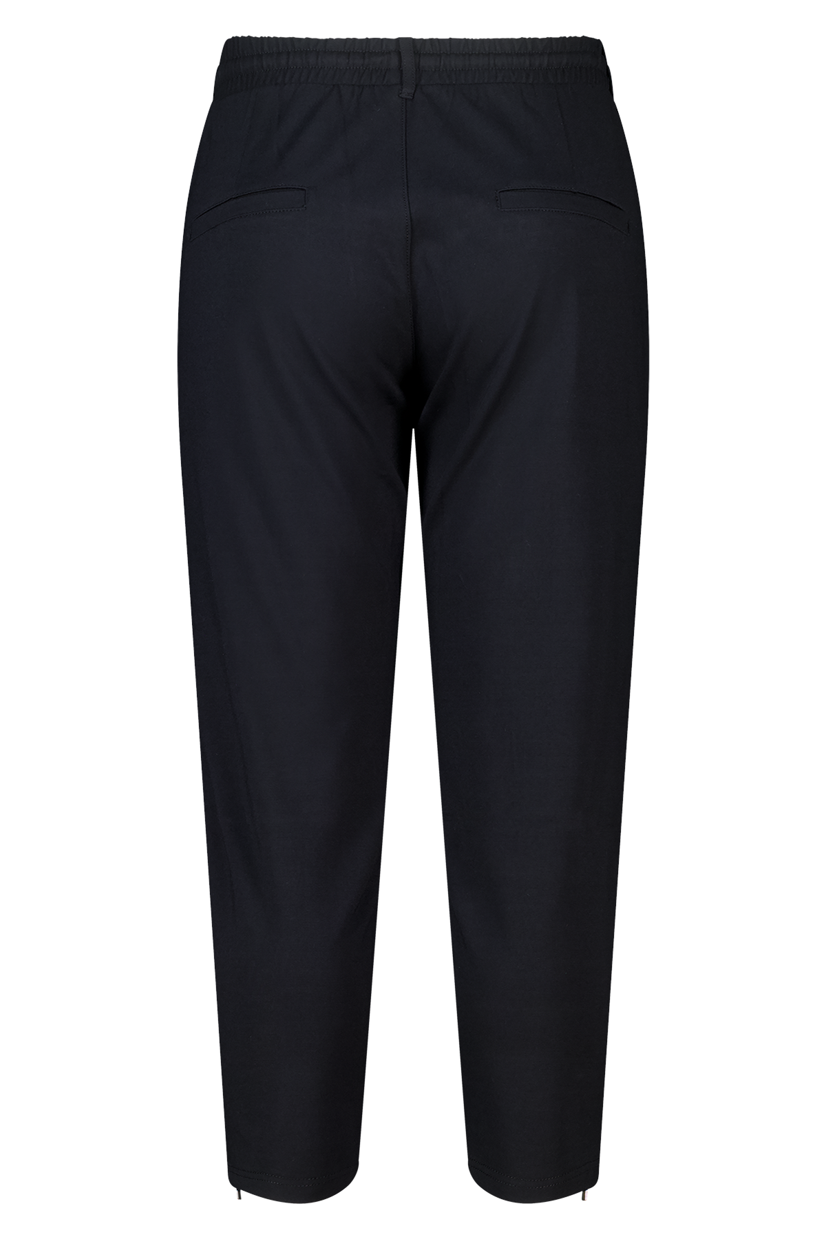 Broek met elastische tailleband Zwart