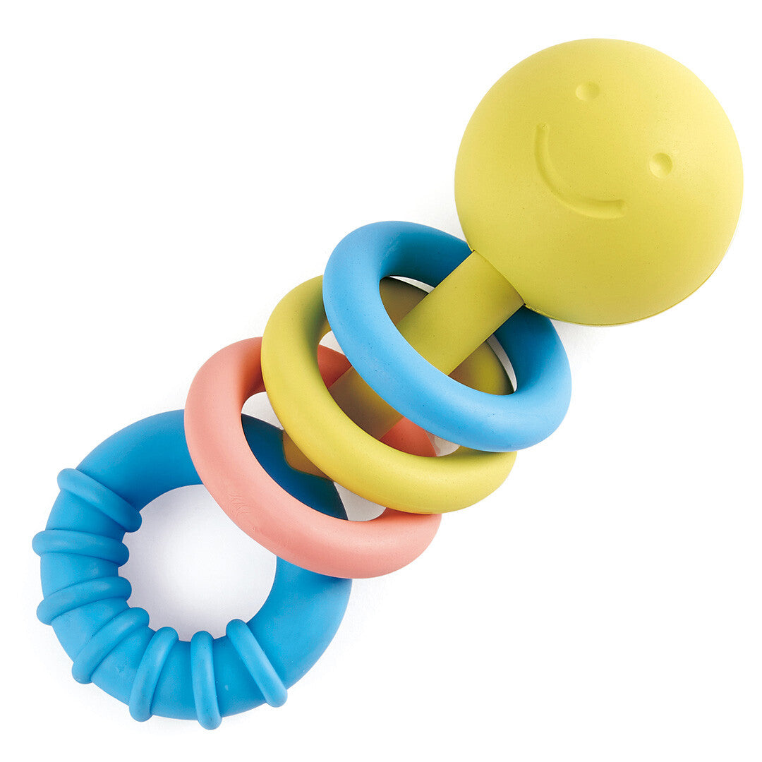 Hape rammelaar met bijtringen