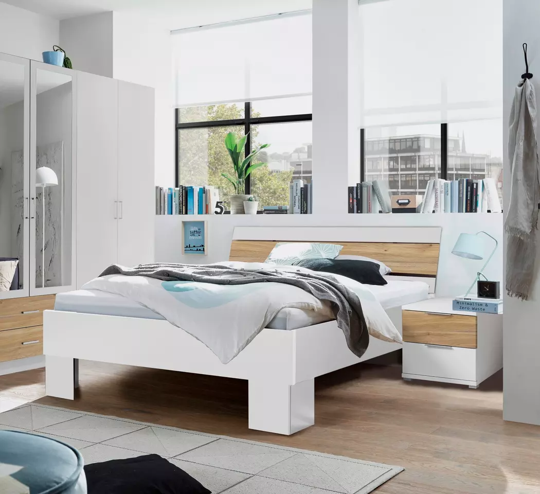 Bett mit Nachttischen Timbon 180 x 200 cm