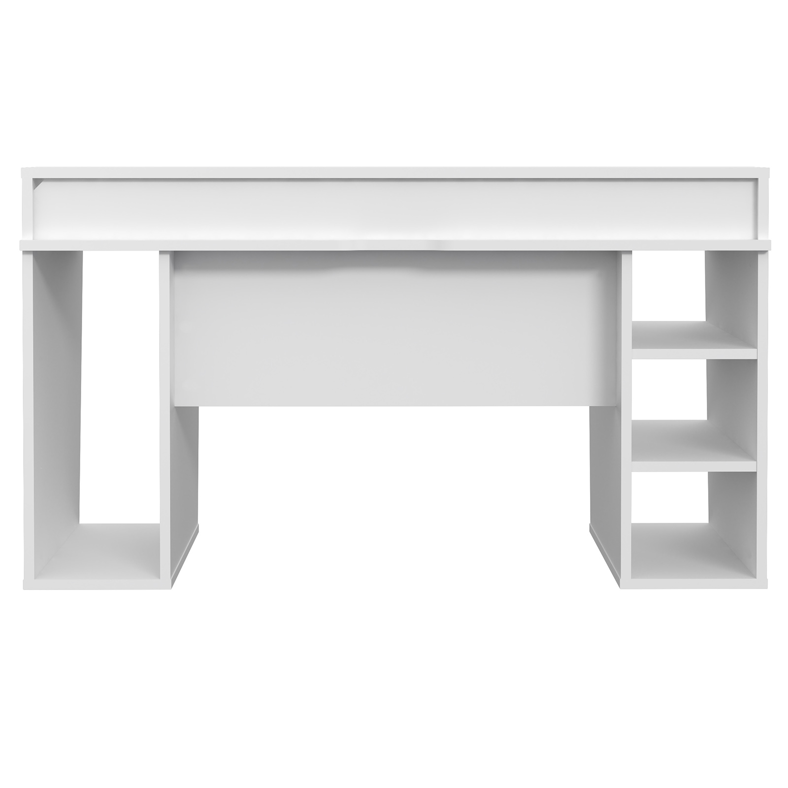 Schreibtisch - weiß - mit LED-Beleuchtung - 160 cm breit