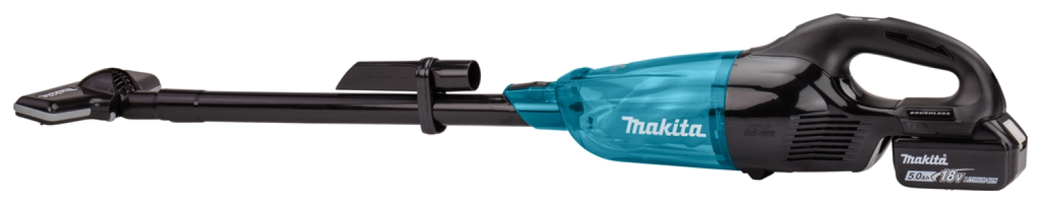 Makita DCL281FRTB 18V Li-Ion accu steelstofzuiger zwart set (1x 5,0Ah) - 1500l/min - koolborstelloos