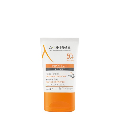 A-Derma Protect Pocket Fluido Invisível Protetor Solar SPF50  30ml