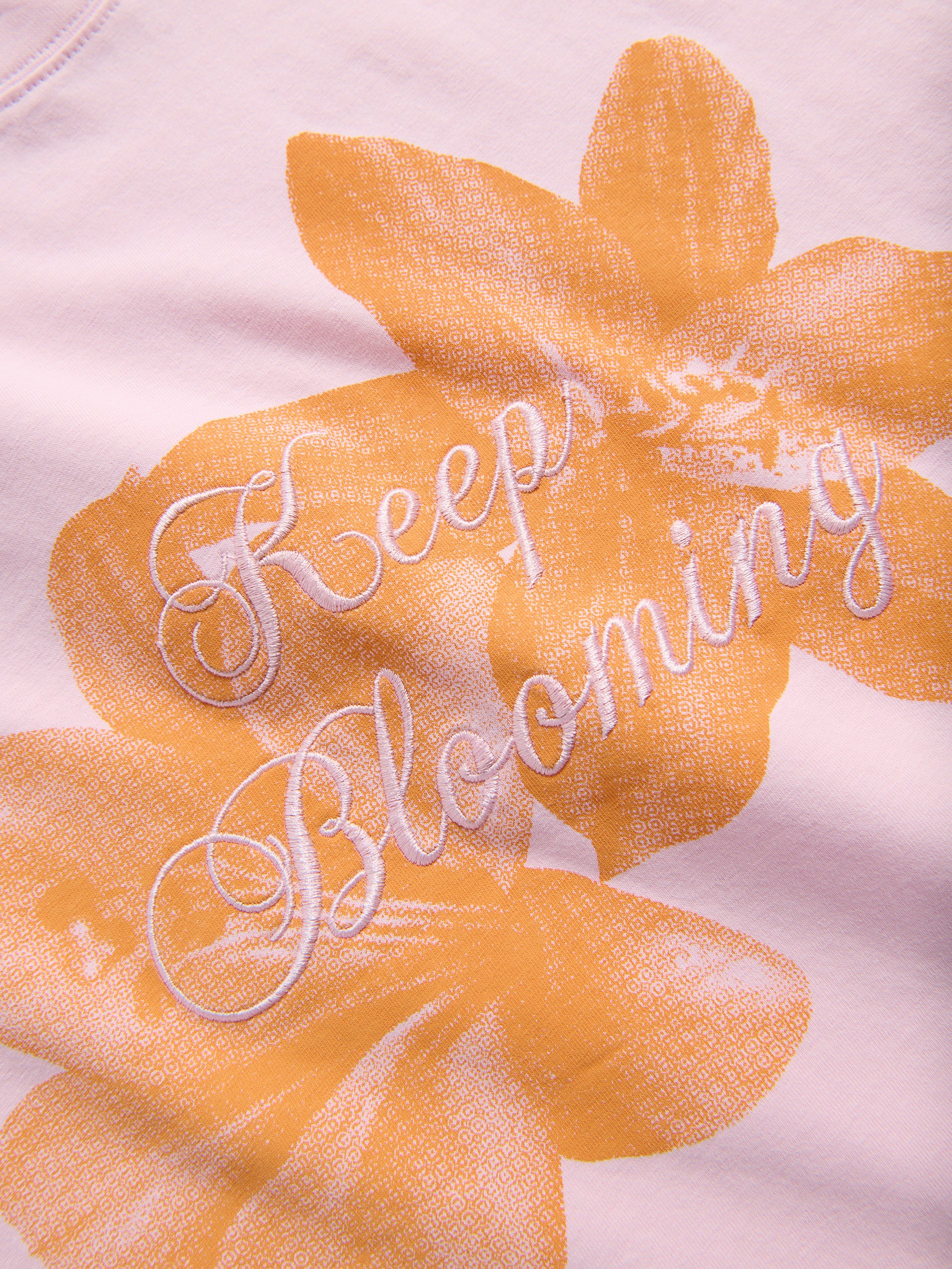 T-Shirt aus Baumwolle mit Aufdruck