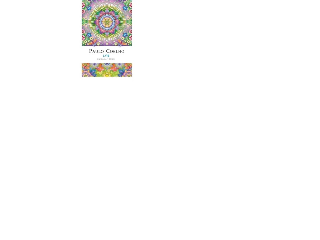 2026 Kalender - Lys | Paulo Coelho