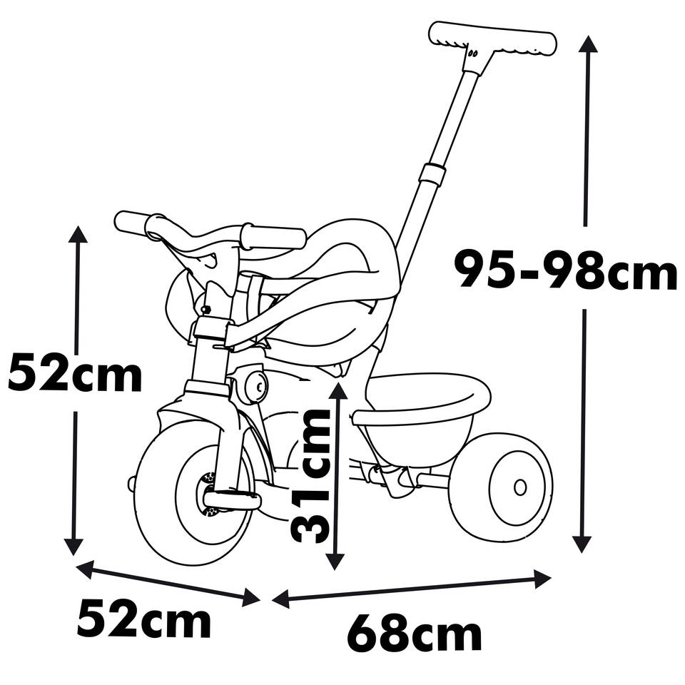 Smoby Be Move Confort driewieler - beige