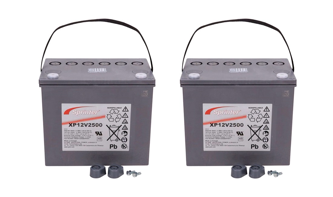 Batteripakke Exide 12V 75Ah, Heartway