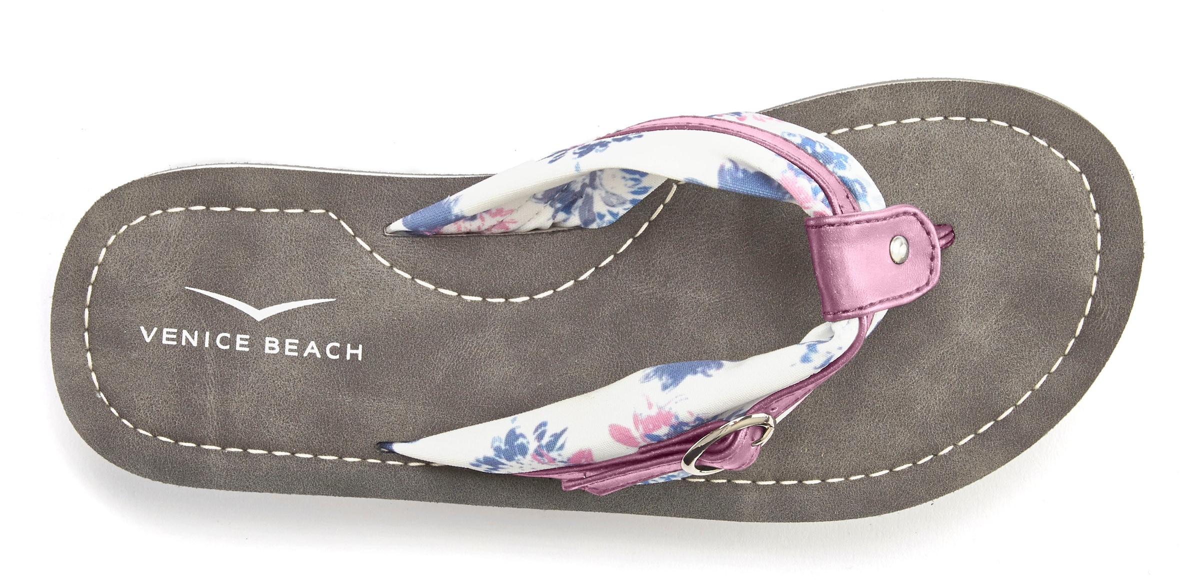 Venice Beach Badezehentrenner »Sandale, Pantolette«  Zehentrenner, Badeschuh, Flip Flop mit modischem Print VEGAN
