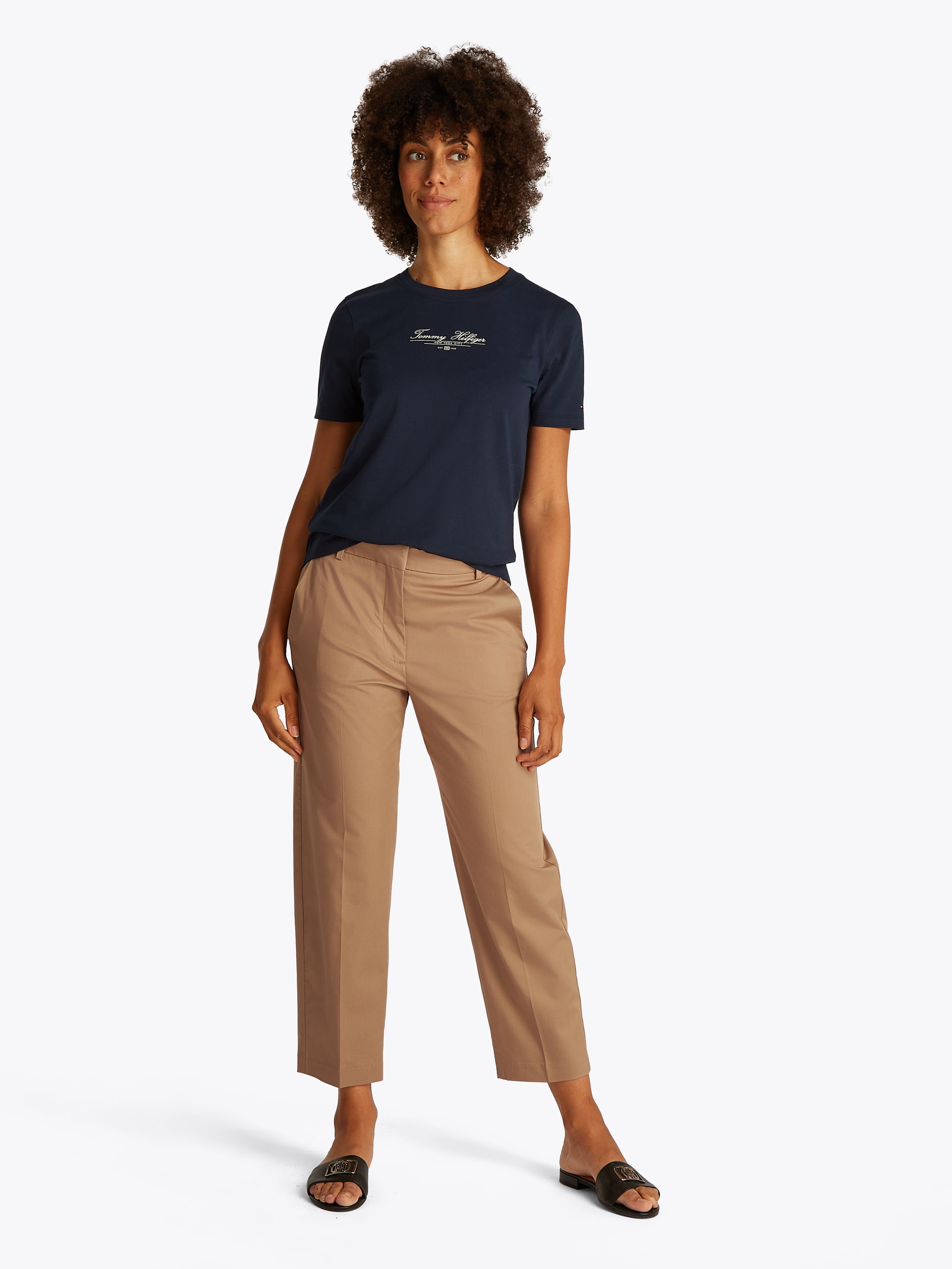 Tommy Hilfiger Chinohose  mit Bügelfalten