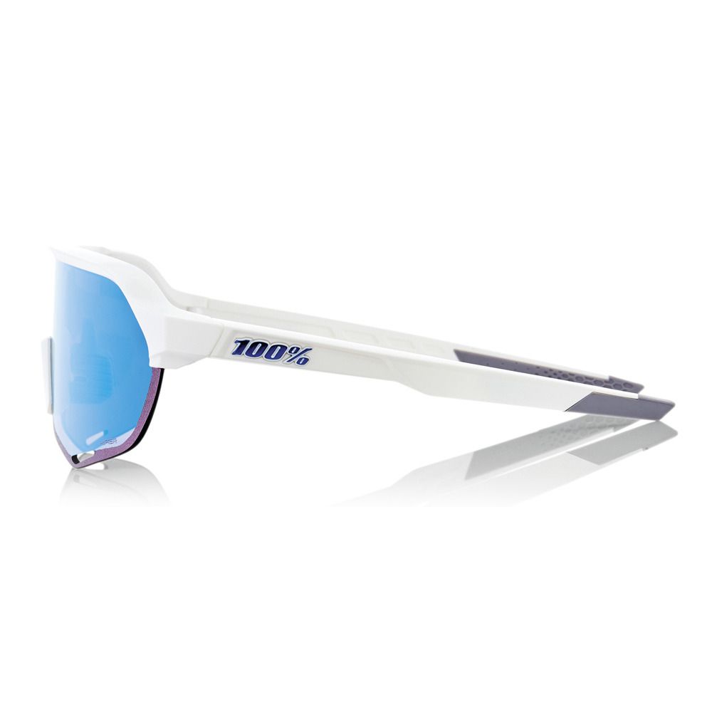 100 percent S2 - Lunettes de soleil matte white/hiper blue multilayer mirror