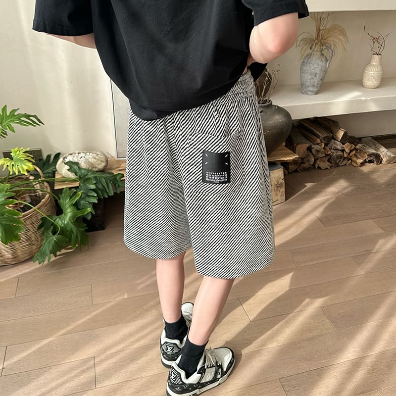 YERGO - Twill shorts met hoge taille