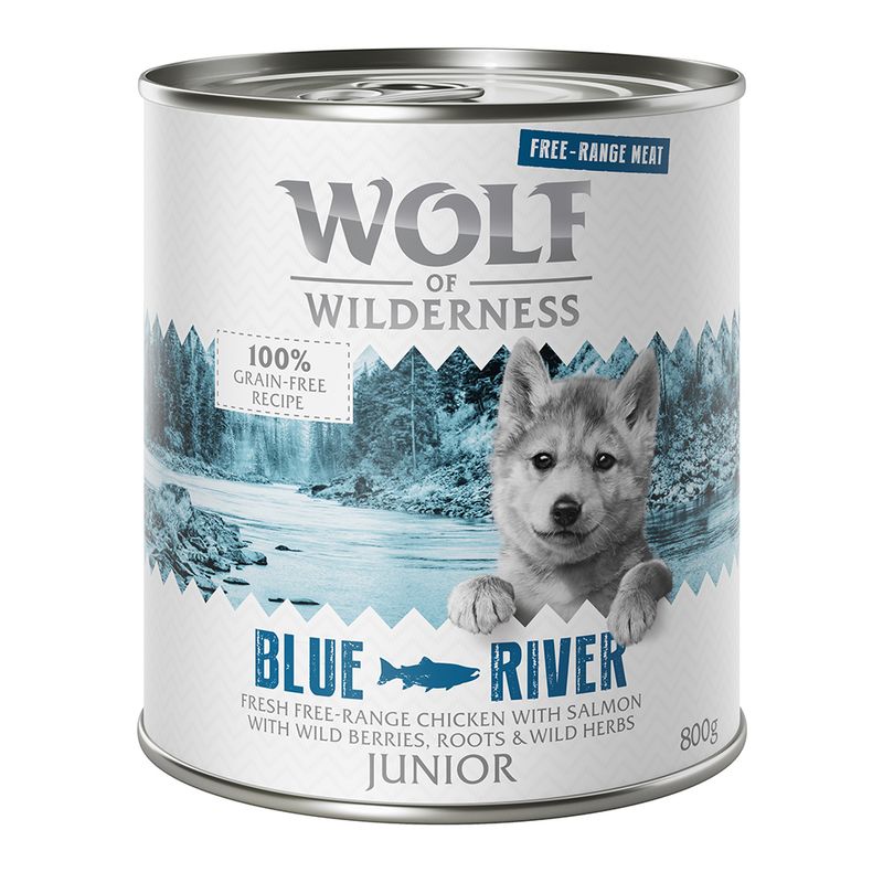 Wolf of Wilderness Junior Free range 6 x 800 g