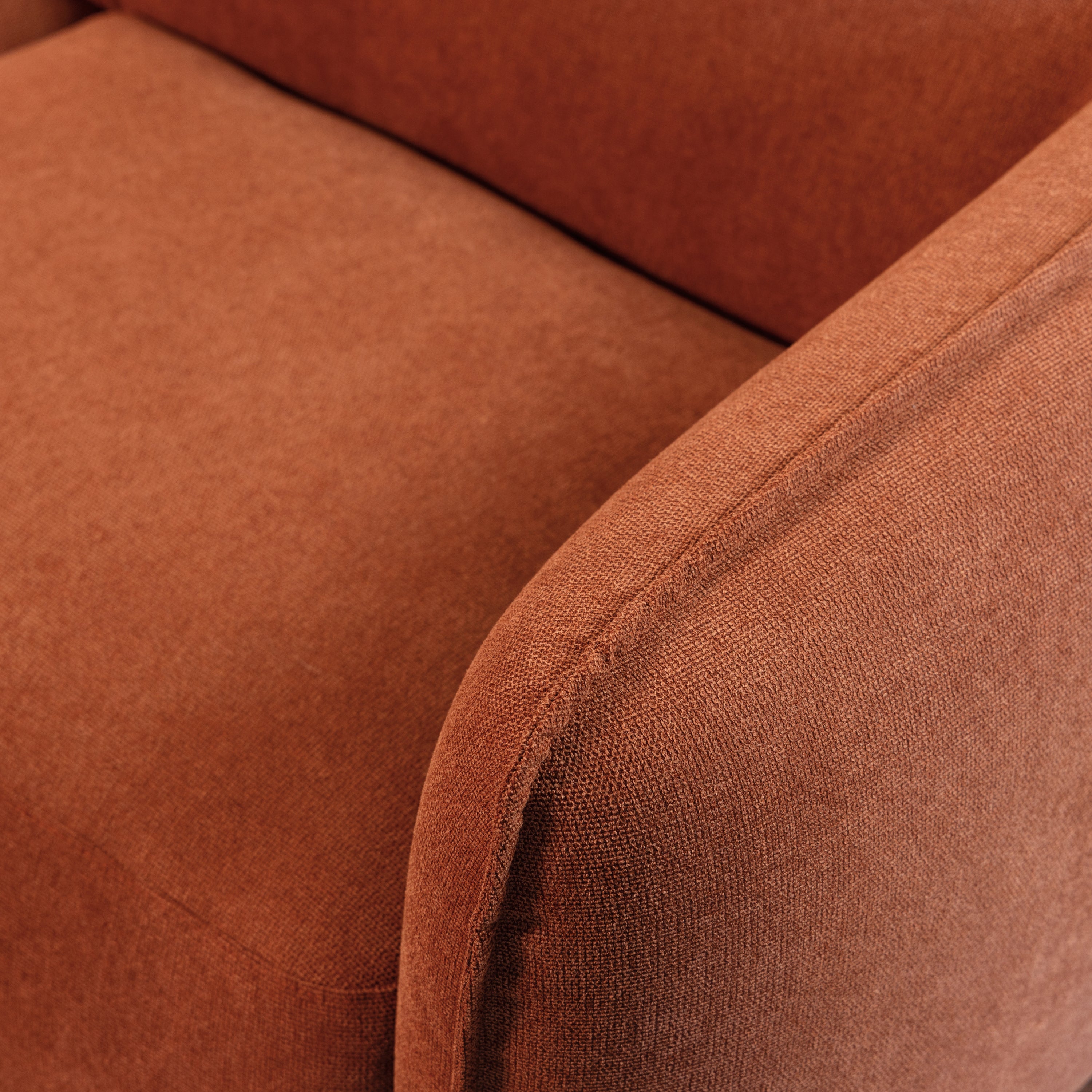 by fonQ Soft 3-zitsbank - Micro Chenille - Terra