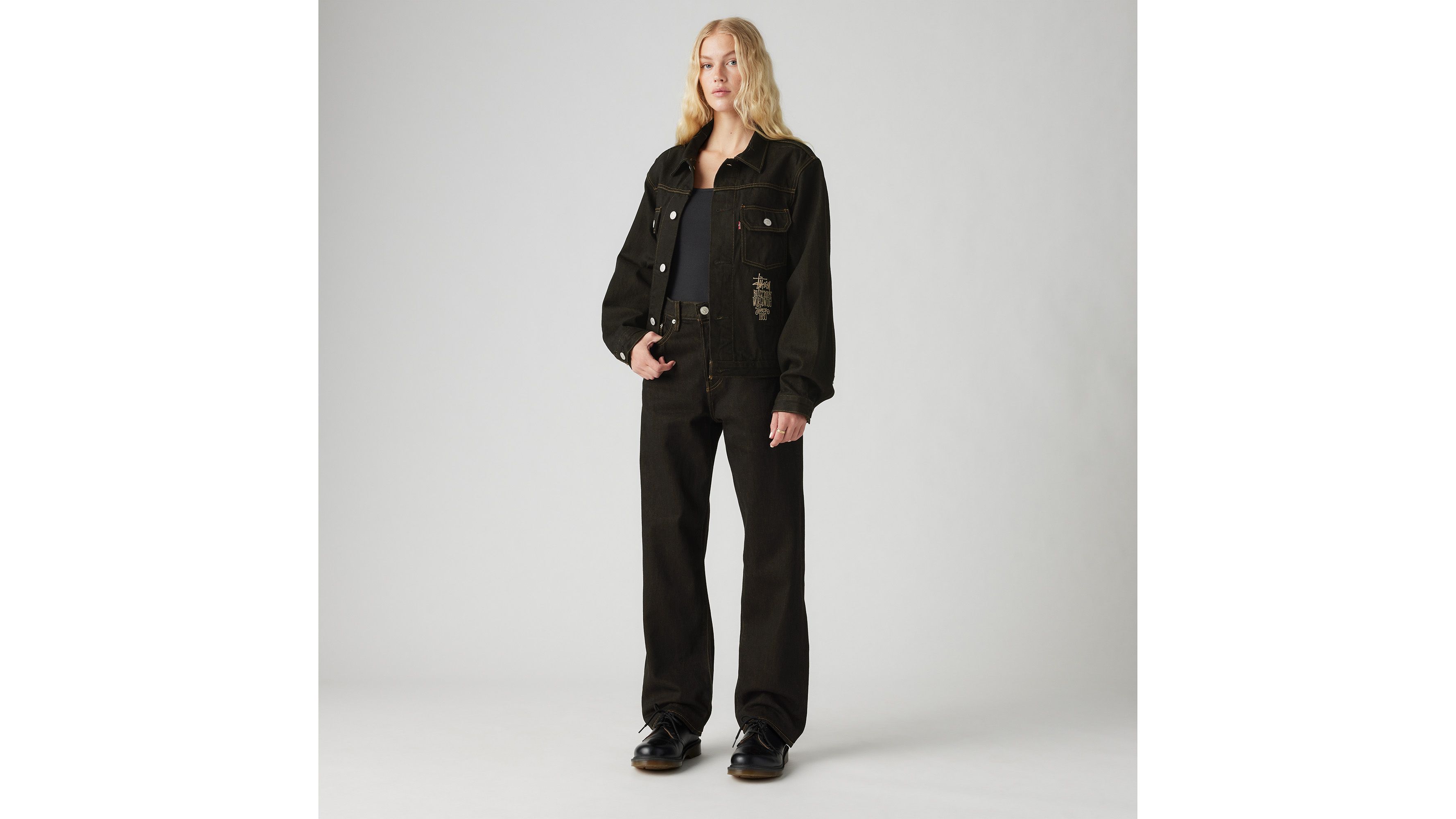 Jean Crispy Rinse Stüssy & Levi's® - Black/Brown - Noir