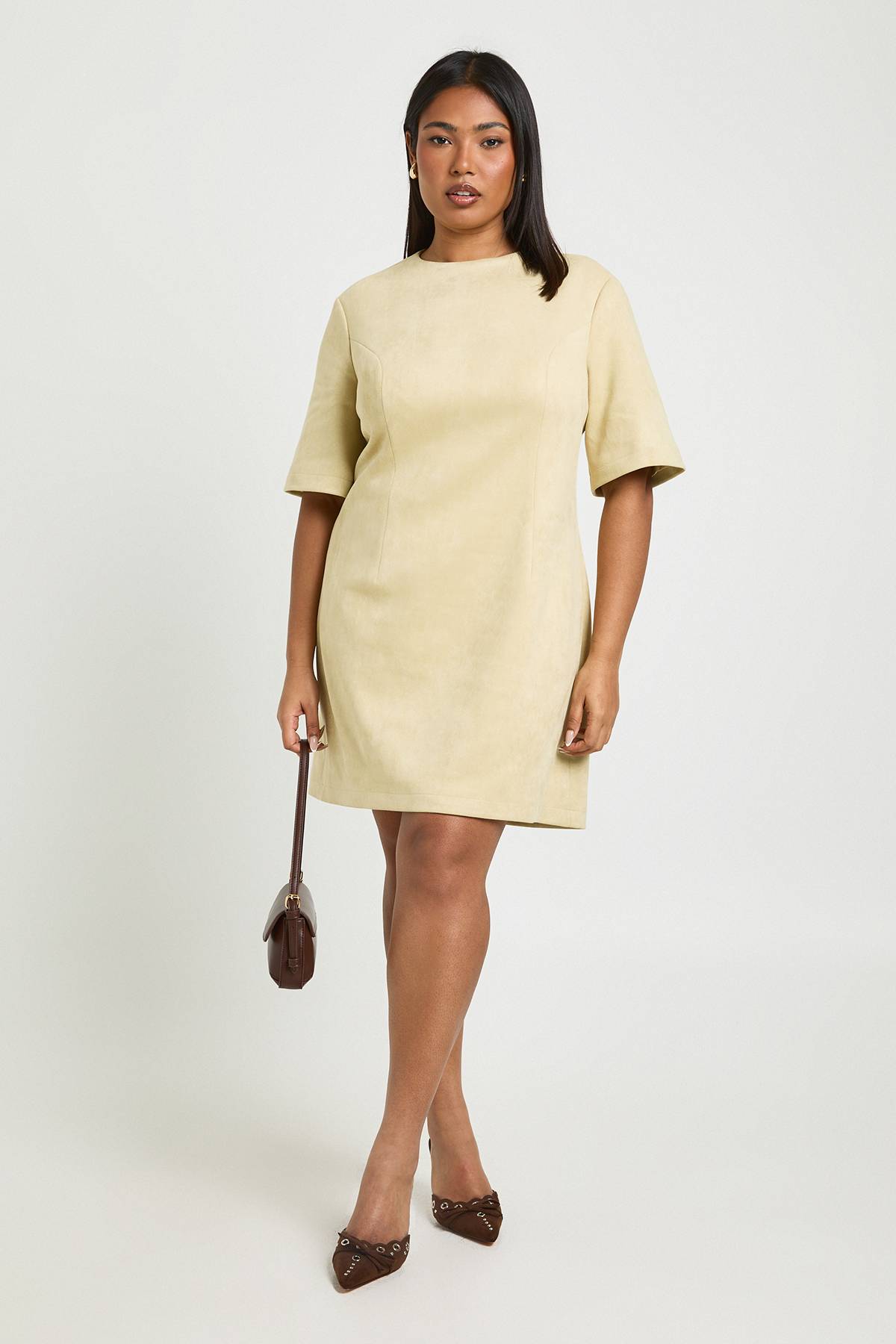 boohoo Robe T-shirt Ample en Synthétique Grande Taille