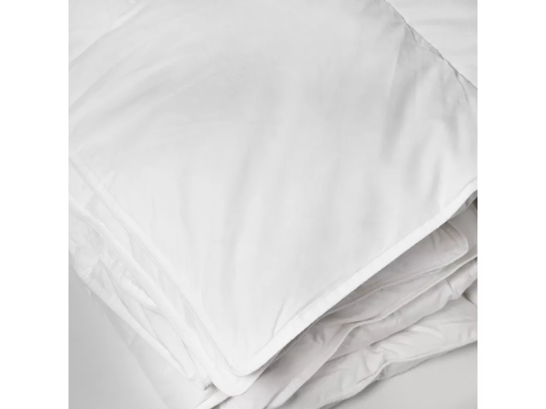 Couette tempérée 200x200 cm PLUMDOR garnissage naturel plumettes de canard 300 g/m2