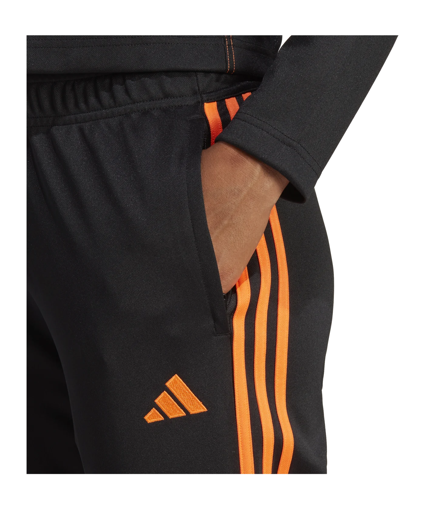 adidas Tiro 23 Club Trainingshose Damen Schwarz Orange