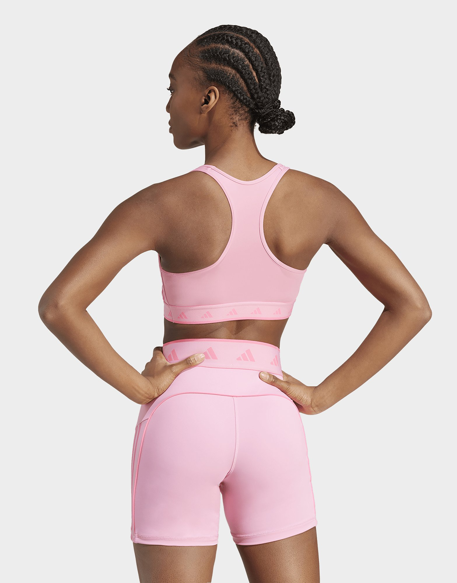 adidas Brassière de training Powerreact Hyperglam Color Pop Maintien moyen