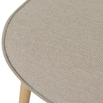 KARWEI fauteuil Jack beige bouclé stof