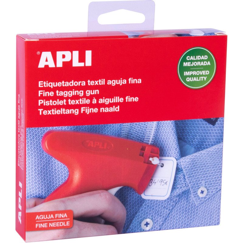 Pistolet à étiquettes textile standard pour tissus fins et délicats Apli