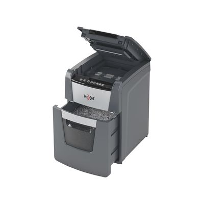 Rexel Optimum Auto+ 100M - destructeur de documents coupe croisée microparticules - 100 feuilles - Corbeille 34 litres