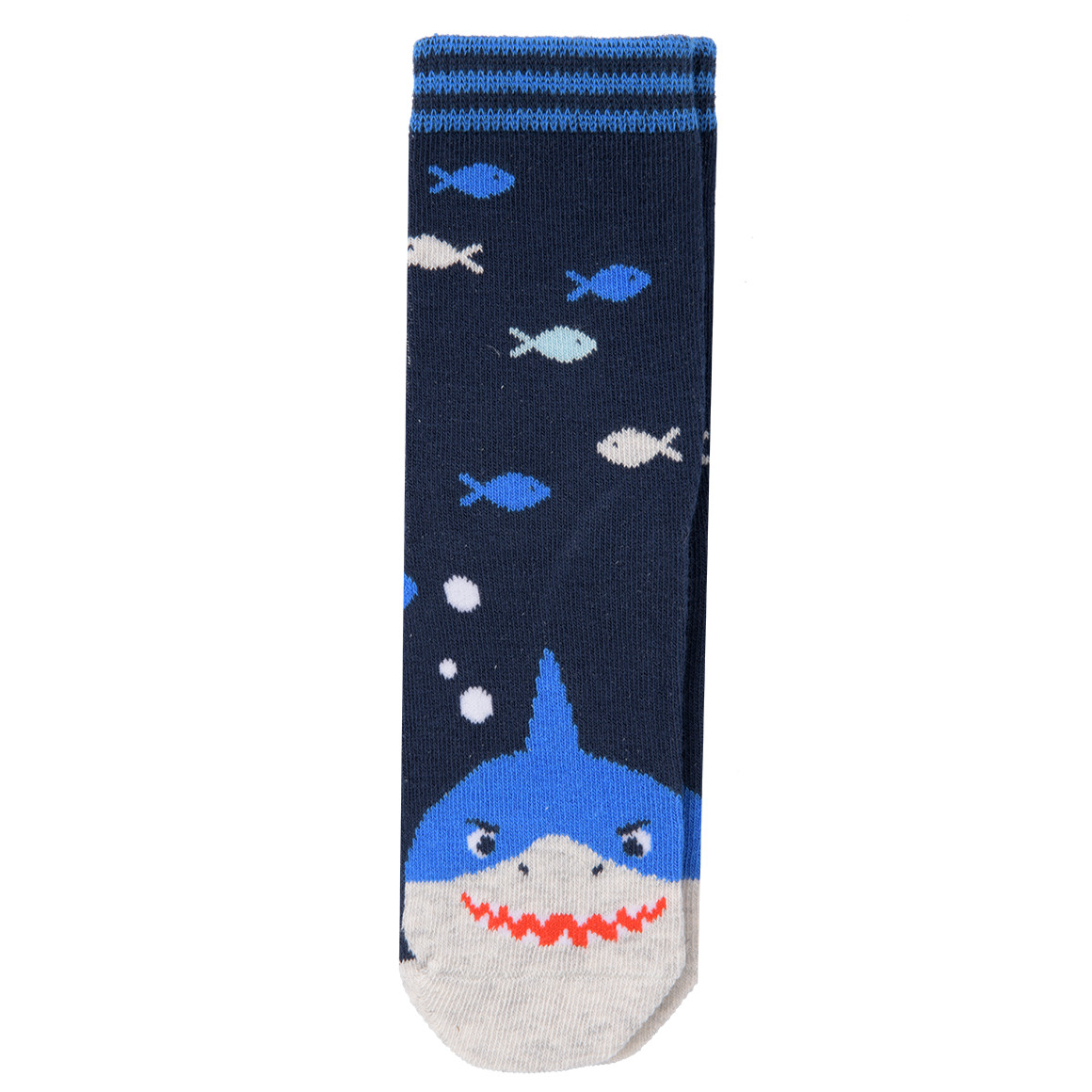 Topolino 1 Paar Jungen Socken mit Hai-Motiv dunkelblau