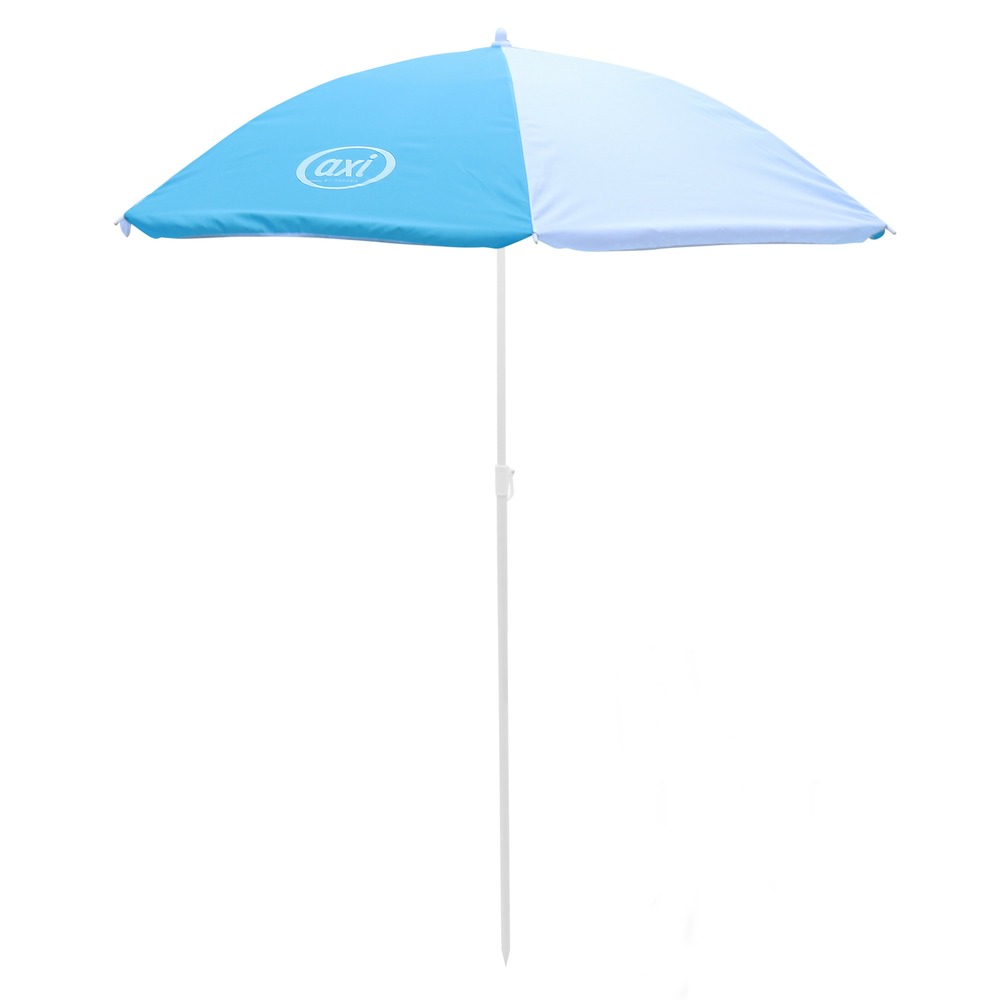 Axi nick table pique nique avec parasol marron / blanc