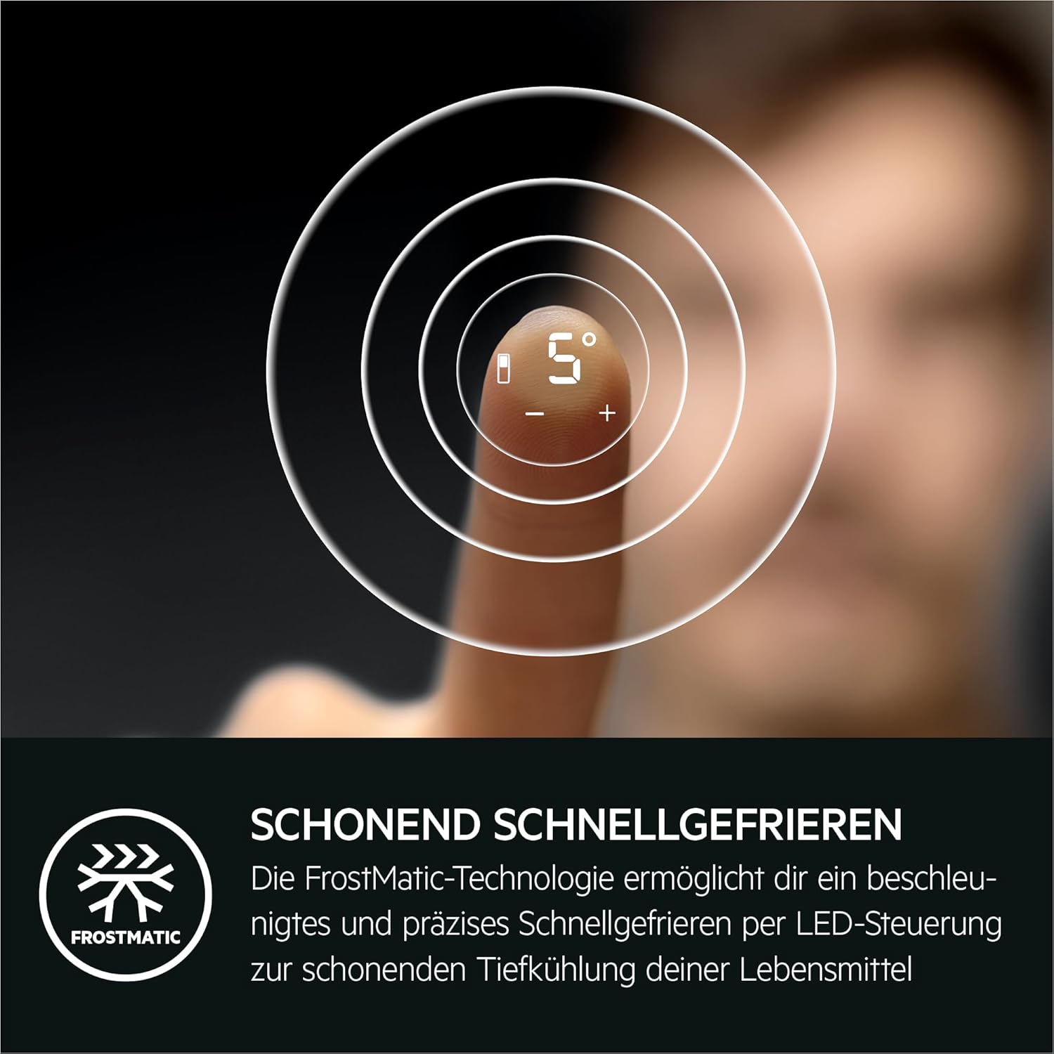 AEG Einbau-Kühl-Gefrier-Kombination 145cm, Serie 5000 ColdSense: schnelle Temperatur-Wiederherstellung, Kühlen 160L, Gefrieren 57L, LowFrost, LED-Display, Schnell-Gefrieren, Schlepptür, TSC5S142ES
